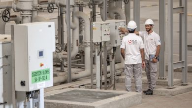 استخدام تقنيات حديثة في معالجة مياه الصرف الصحي .